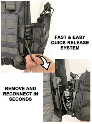 Quick Release Overt Tactical Laser Cut BASE Body Armour Level IIIA